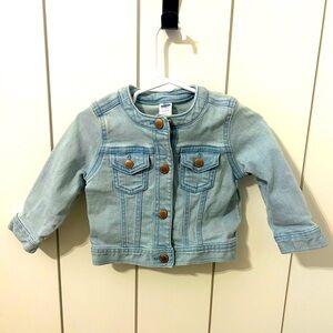 Baby Jacket - Denim - Old Navy - Baby Girl 12-18 Month.